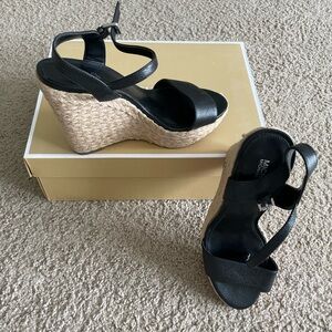 Michael Kors Jill Wedge leather